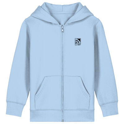 "C.J ART" Logo, Børne Zip Hoodie, Øko  Thumbnail