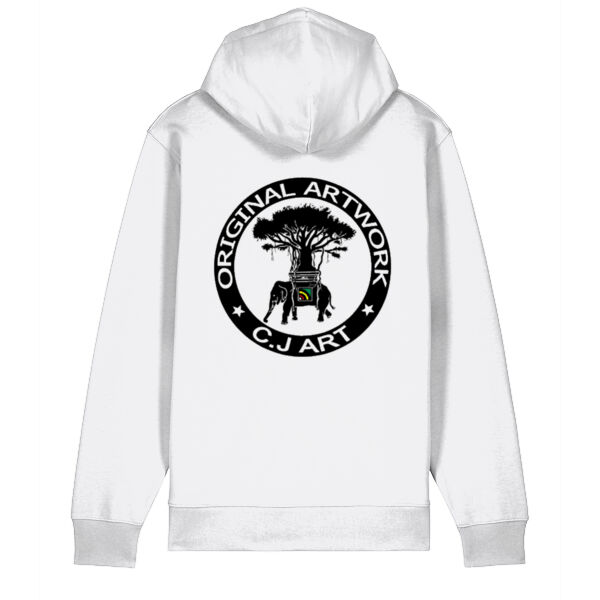 "Original Artwork II" Back Print, Mid Heavy Zip Hoodie(350g), Øko Thumbnail